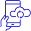 Accessing data via mobile logo