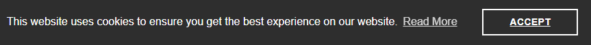 Cookie consent failed to comply. The image shows a read more options and an accept option. No options to reject optional cookies.