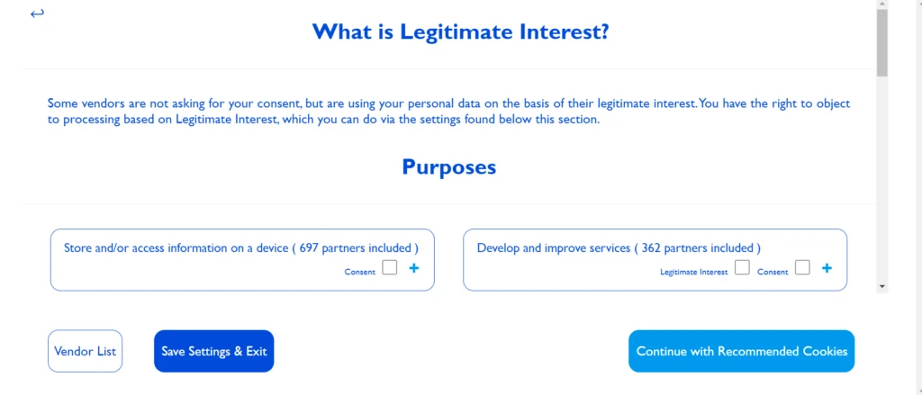 Legitimate Interest Gold example 1